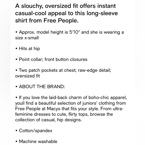 🌸Free People Long Sleeve Stripe Shirt🌸 - Picture 11 of 11